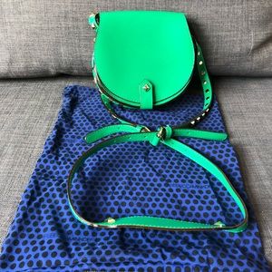 Rebecca Minkoff Green Studded Skylar mini bag